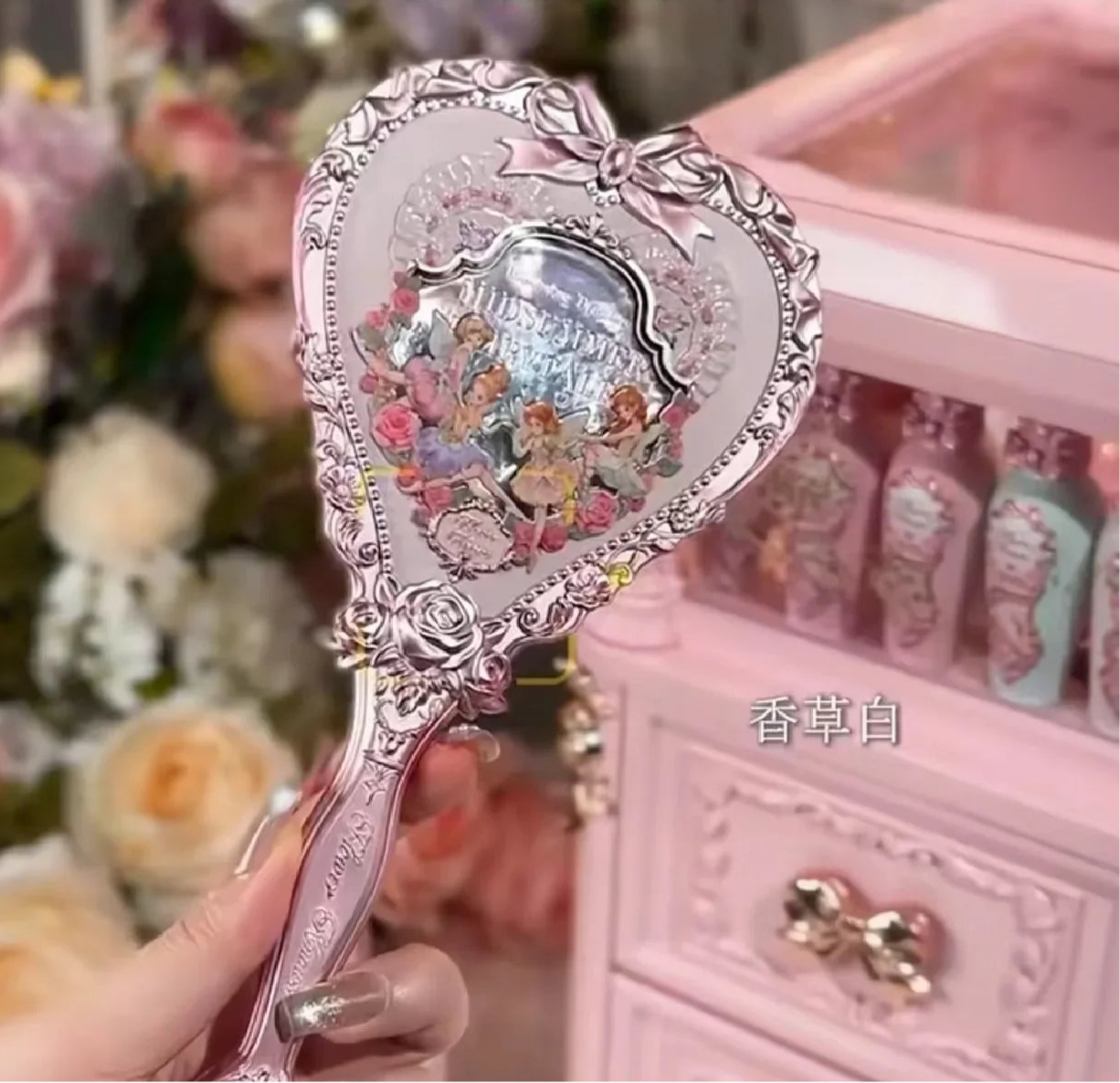 Espelho de Mão Flower Knows Midsummer Fairytales – Luxo Encantado