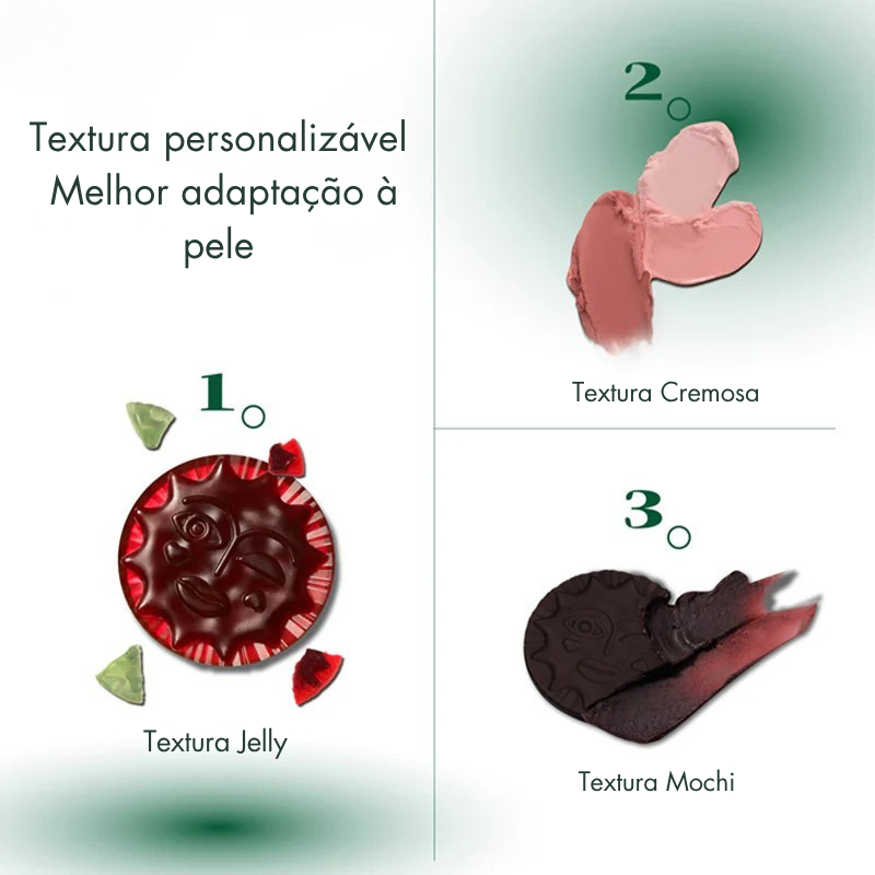 Blush Peach Series Girlcult Multiuso 3 em 1 (Blush, Sombra, Iluminador, Balm)
