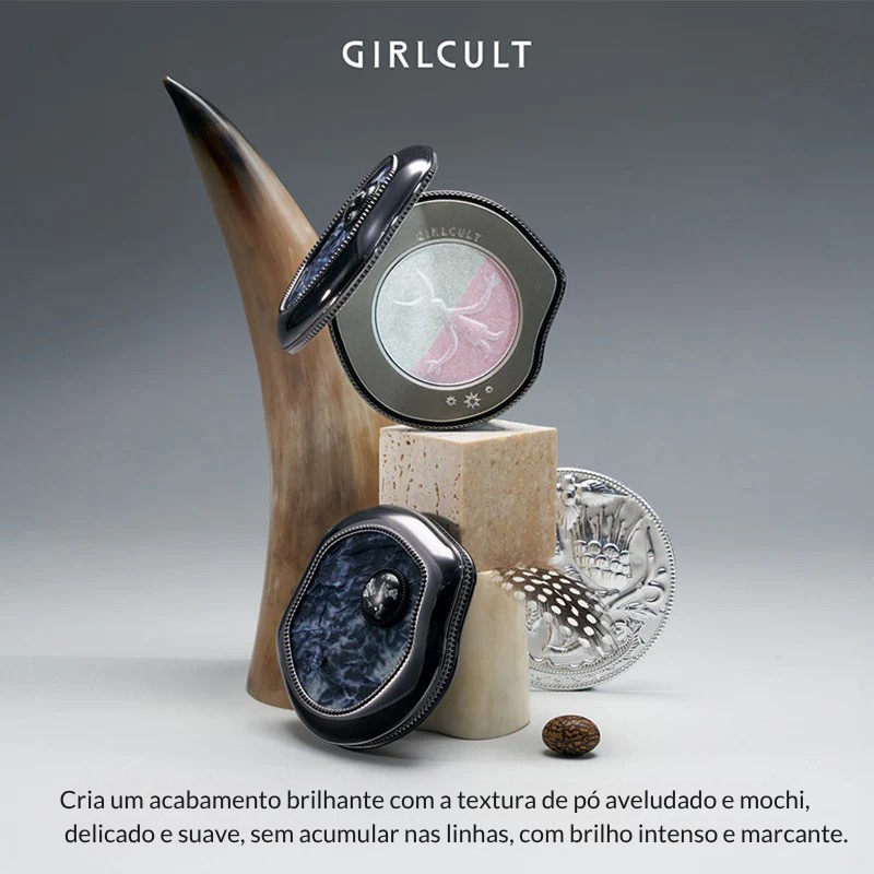 Blush Peach Series Girlcult Multiuso 3 em 1 (Blush, Sombra, Iluminador, Balm)