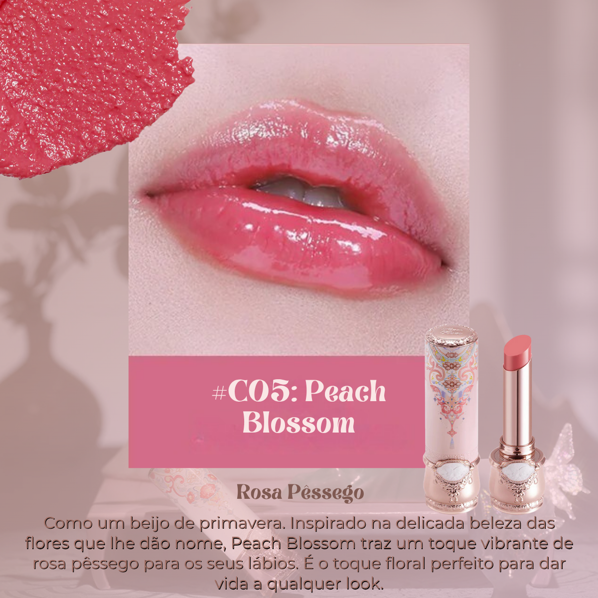 Batom Brilhante Butterfly Cloud com Acabamento Glossy