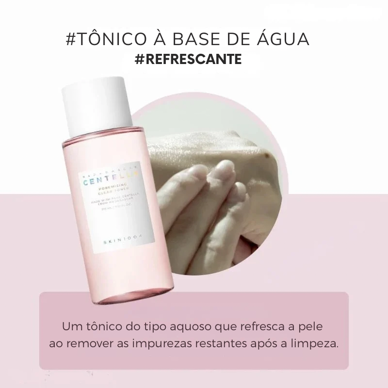 Centella Skincare – Kit com Tônico e Máscara Bastão de Argila Rosa