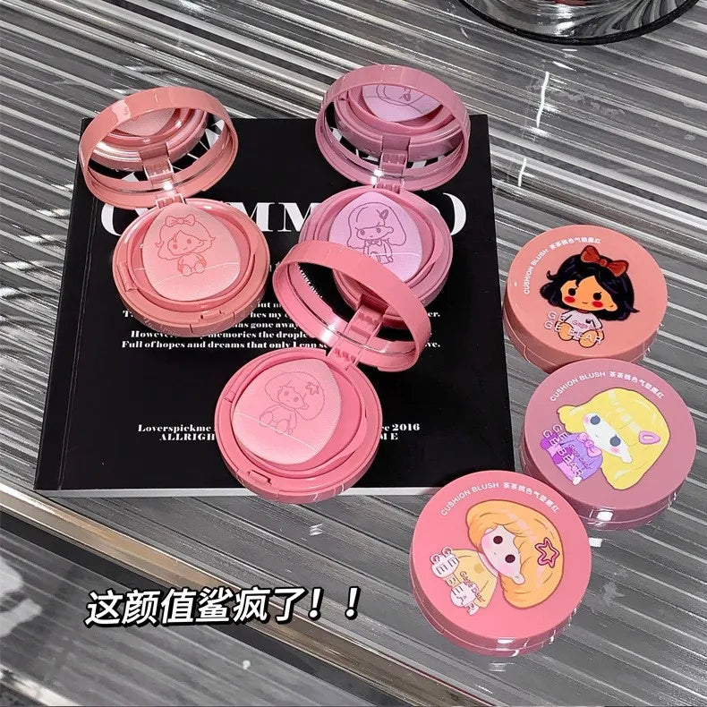 Gege Bear Air Cushion Blusher – Blush Compacto com Puff | Edição Colecionável