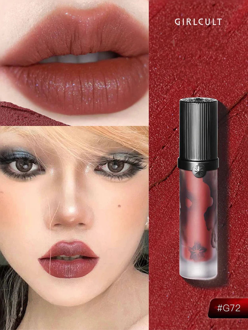 Girlcult Love Talk Series Velvet Lip Glaze – Matte & Shimmer (À prova d’água)