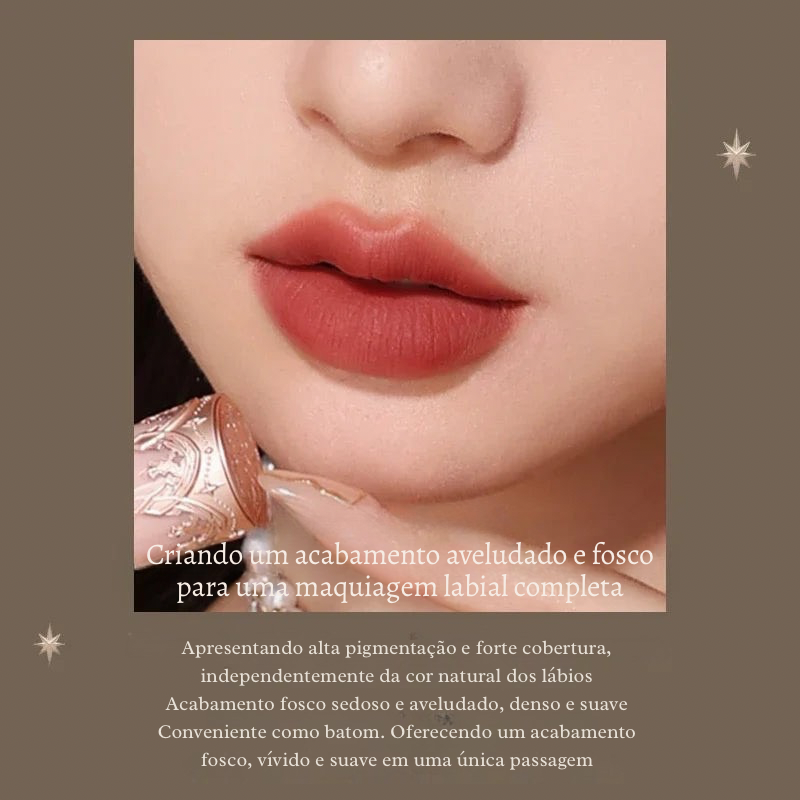 Batom Matte Velvet com Vitamina E Flower Knows Little Angel | Longa Duração & Vegano