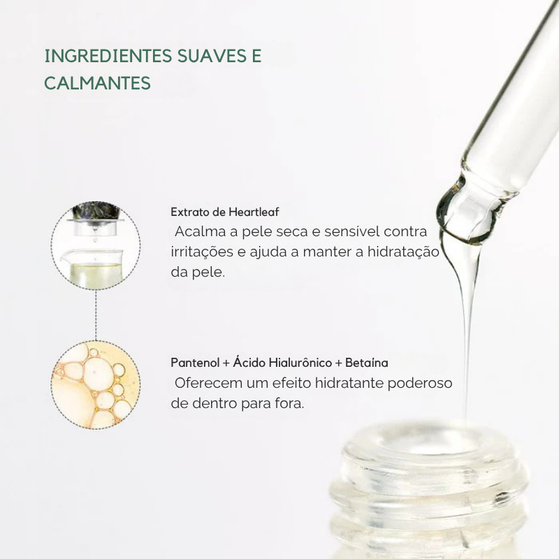 Ampola Calmante Hidratante Anua com 80% de Heartleaf