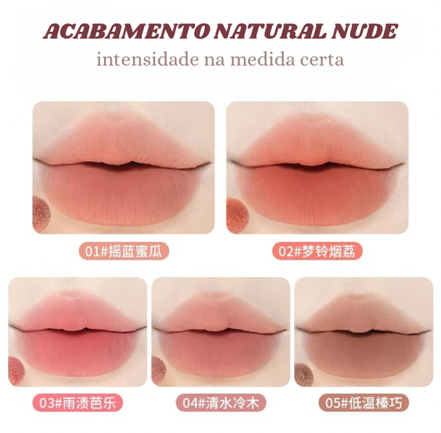 Batom Líquido Matte Twilight Mousse XIXI – Textura Aérea e Toque Aveludado
