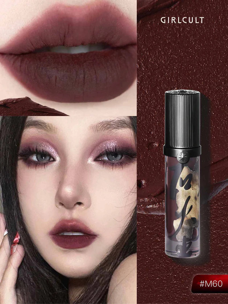 Girlcult Love Talk Series Velvet Lip Glaze – Matte & Shimmer (À prova d’água)