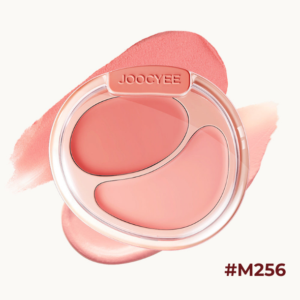 Joocyee Two-Color Cream Blusher – Duo Multifuncional para Bochechas e Lábios