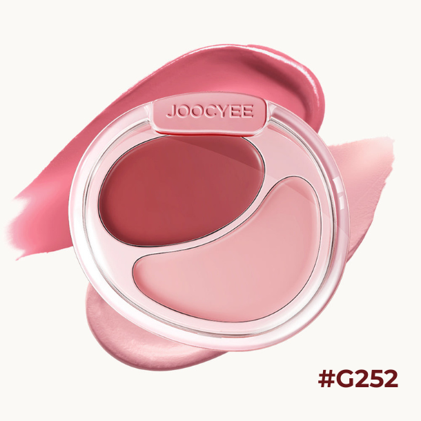 Joocyee Two-Color Cream Blusher – Duo Multifuncional para Bochechas e Lábios