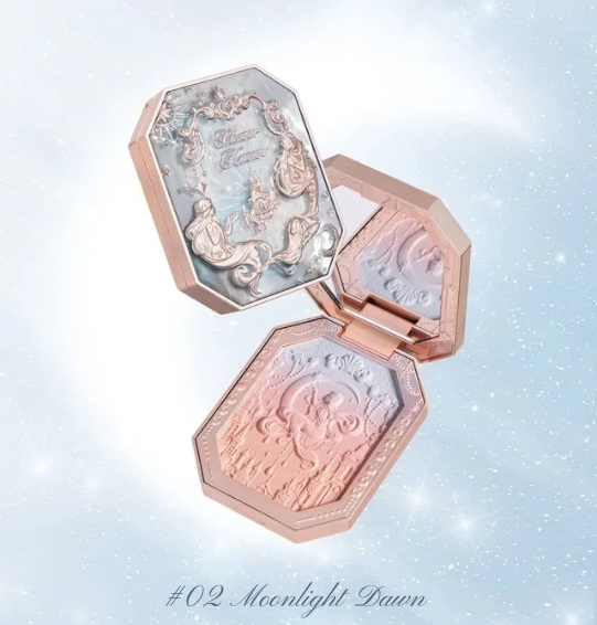 Blush em Pó com Efeito Degradê (Edição Limitada) – Flower Knows Moonlight Mermaid