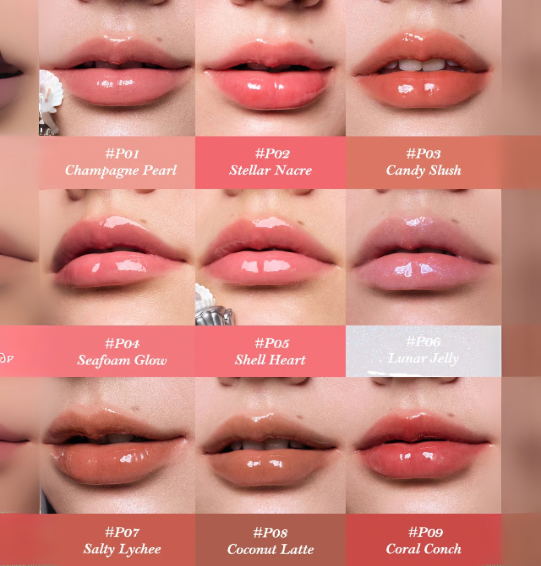Gloss Nutritivo Flower Knows Shell’s Jewel – Brilho Multidimensional e Tratamento Lip Glaze