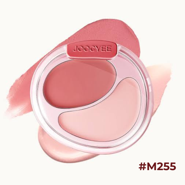 Joocyee Two-Color Cream Blusher – Duo Multifuncional para Bochechas e Lábios