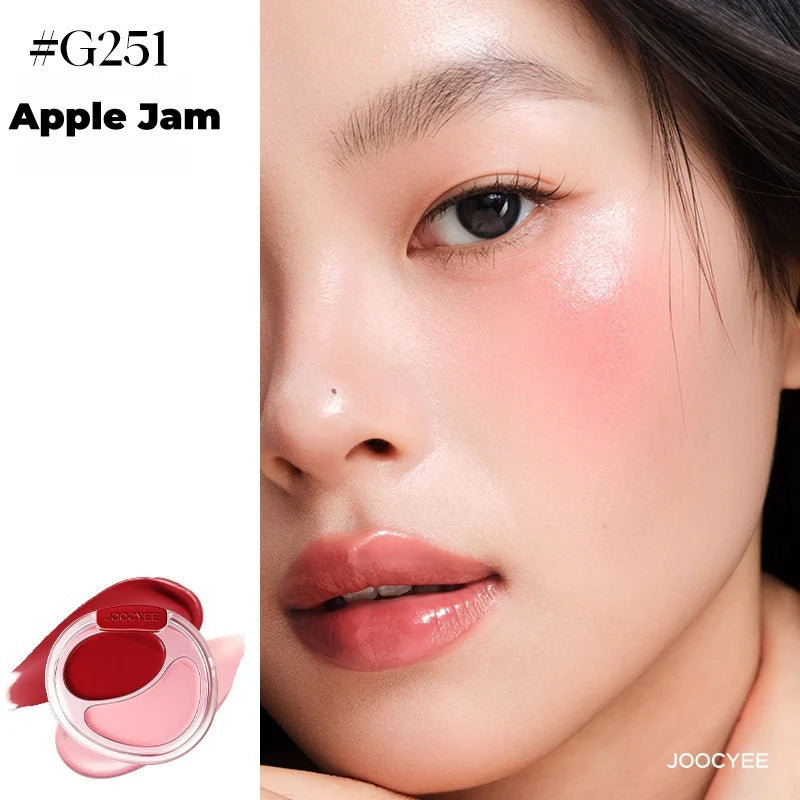 Joocyee Two-Color Cream Blusher – Duo Multifuncional para Bochechas e Lábios