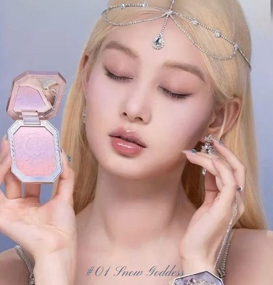 Blush em Pó com Efeito Degradê (Edição Limitada) – Flower Knows Moonlight Mermaid