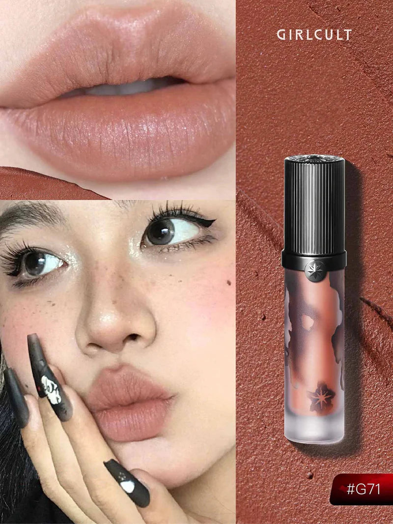 Girlcult Love Talk Series Velvet Lip Glaze – Matte & Shimmer (À prova d’água)