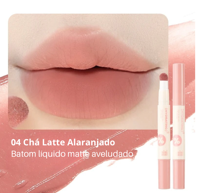 Batom Líquido Matte Twilight Mousse XIXI – Textura Aérea e Toque Aveludado