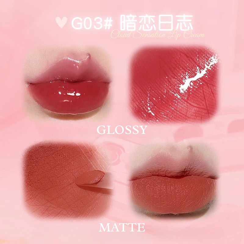 Gloss Labial Duplo GOGO TALES airpods – Efeito Vidro com Conforto de Manteiga
