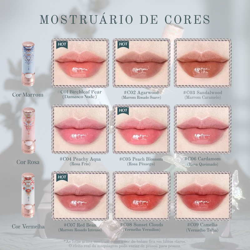 Batom Brilhante Butterfly Cloud com Acabamento Glossy