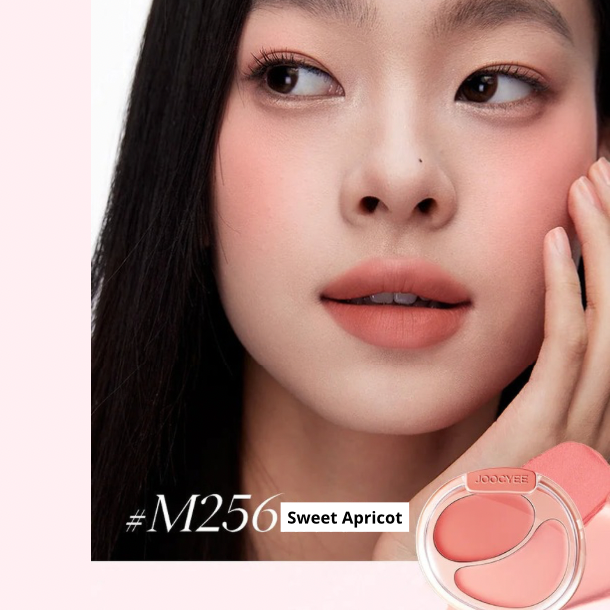 Joocyee Two-Color Cream Blusher – Duo Multifuncional para Bochechas e Lábios