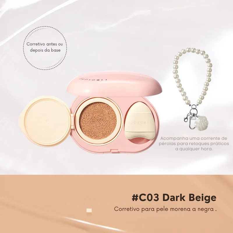 Corretivo iluminador em cushion Little Pearl da Judydoll