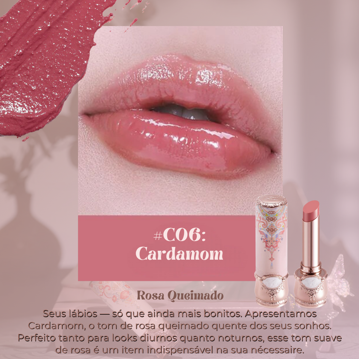 Batom Brilhante Butterfly Cloud com Acabamento Glossy