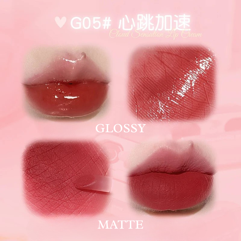 Gloss Labial Duplo GOGO TALES airpods – Efeito Vidro com Conforto de Manteiga