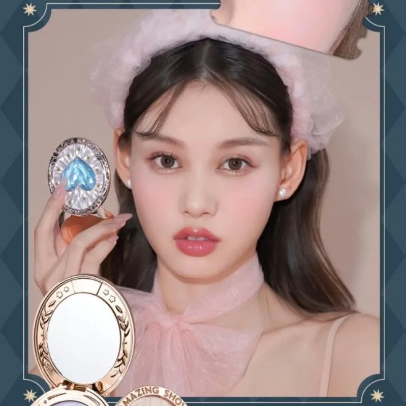 Blush em Pó Coreano Flower Knows Circus com Efeito Glow Natural e Acabamento Matte Suave | Edição Blue Purple Gradient