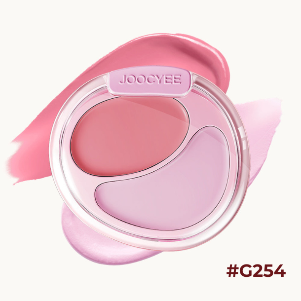 Joocyee Two-Color Cream Blusher – Duo Multifuncional para Bochechas e Lábios