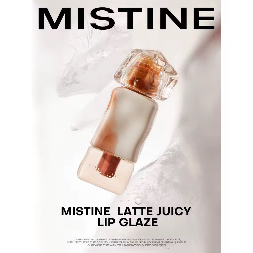 Batom Líquido Nude MISTINE com Efeito Matte Aveludado e Brilho Espelhado | Acabamento Glaze ou Jelly
