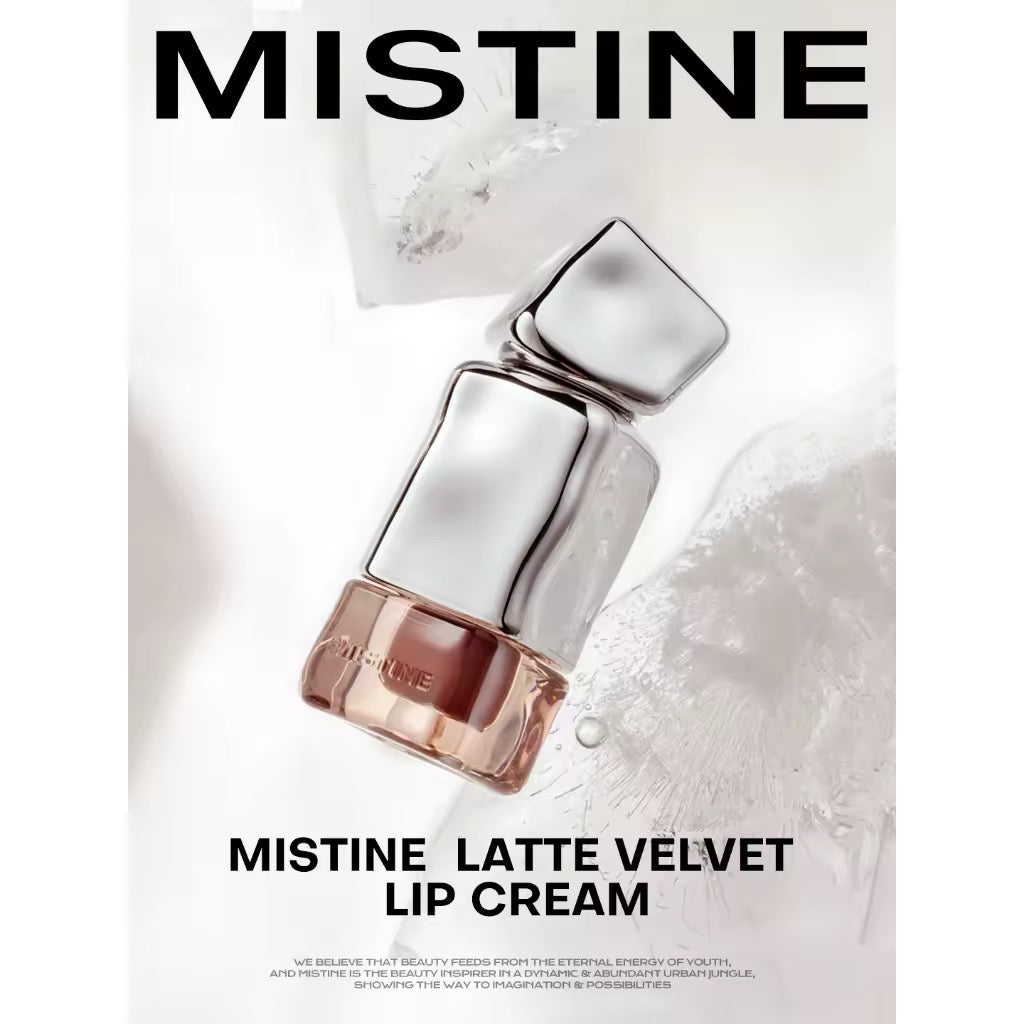 Batom Líquido Nude MISTINE com Efeito Matte Aveludado e Brilho Espelhado | Acabamento Glaze ou Jelly