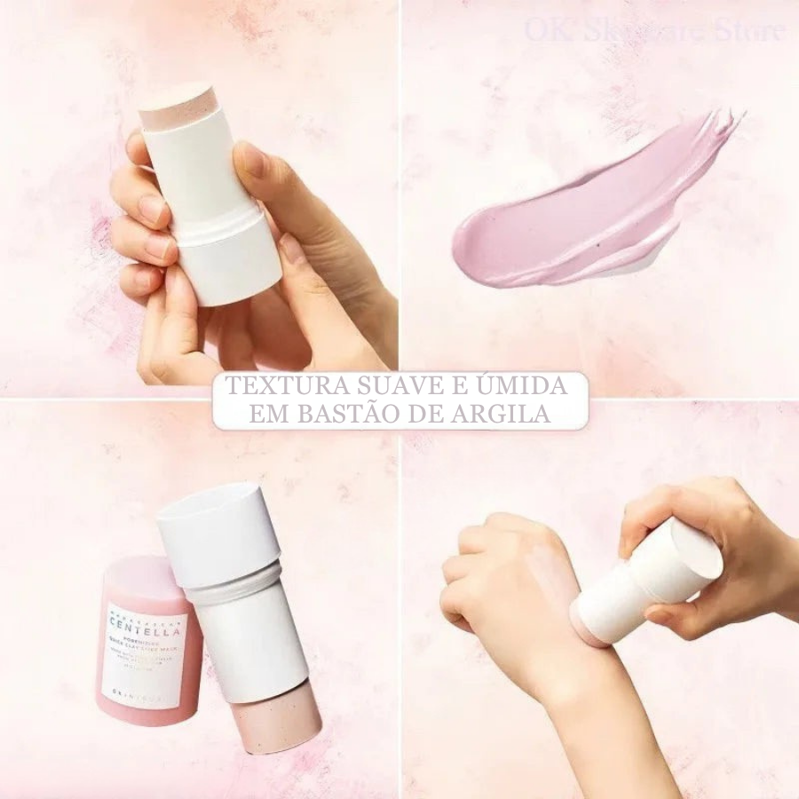 Centella Skincare – Kit com Tônico e Máscara Bastão de Argila Rosa