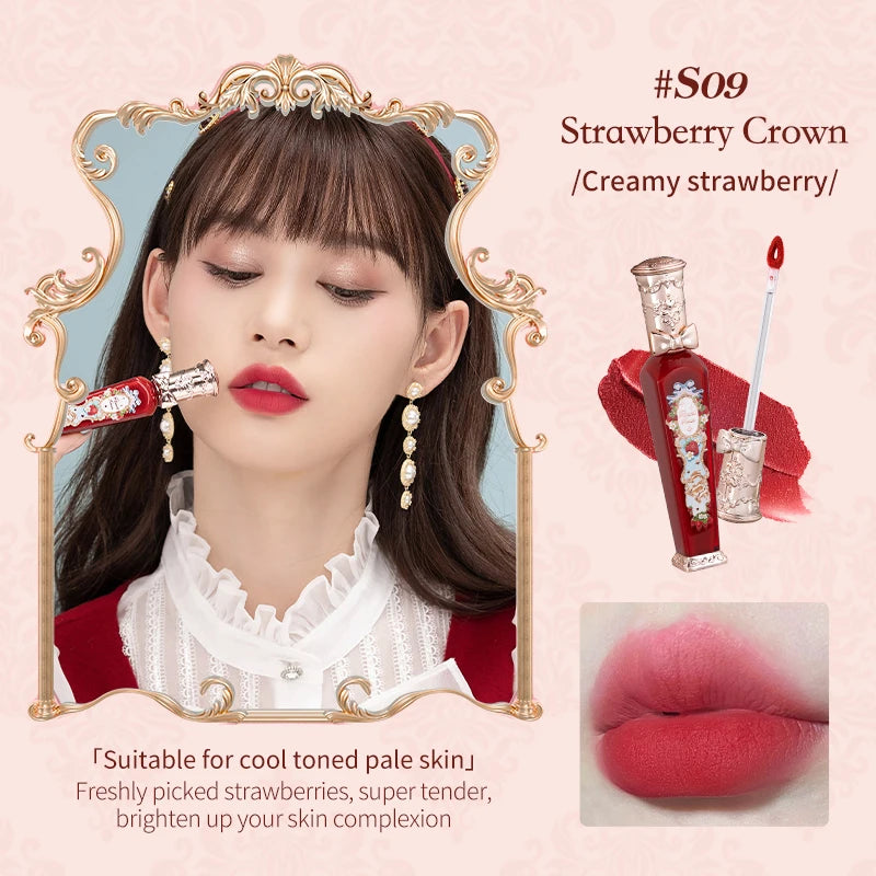 Flower Knows Strawberry Rococo Cloud Lip Cream – Lip Tint Velvet com Efeito Nuvem