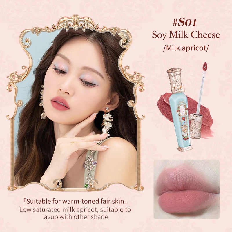 Flower Knows Strawberry Rococo Cloud Lip Cream – Lip Tint Velvet com Efeito Nuvem