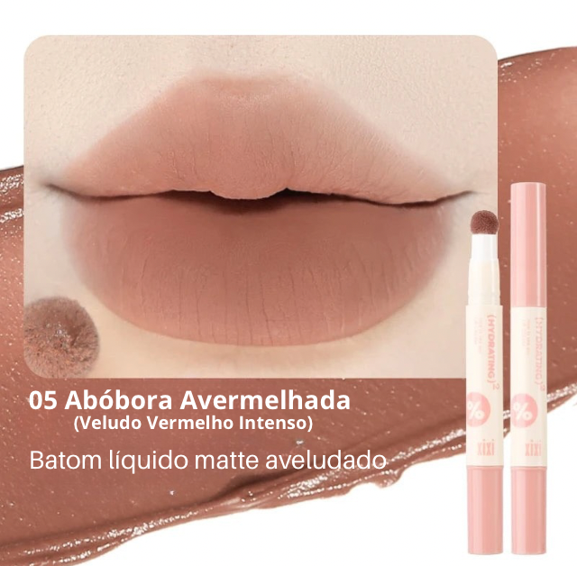 Batom Líquido Matte Twilight Mousse XIXI – Textura Aérea e Toque Aveludado