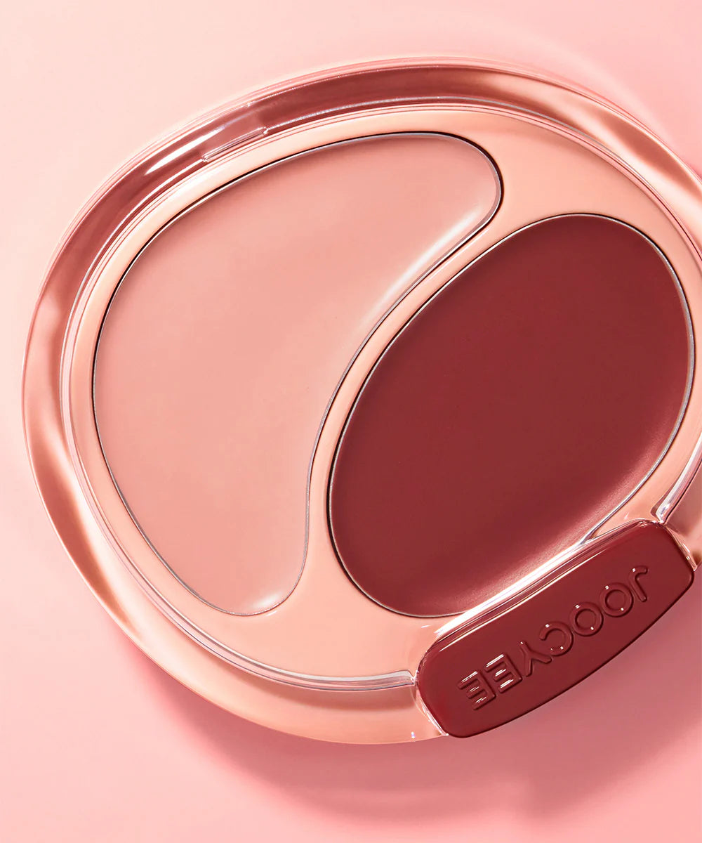 Joocyee Two-Color Cream Blusher – Duo Multifuncional para Bochechas e Lábios