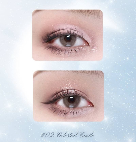 Moonlight Mermaid Palette – Flower Knows 5 Cores: Matte, Shimmer e Glitter com Efeito Camaleônico e Acabamento à Prova d’Água