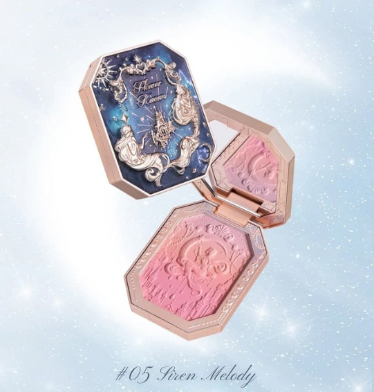 Blush em Pó com Efeito Degradê (Edição Limitada) – Flower Knows Moonlight Mermaid