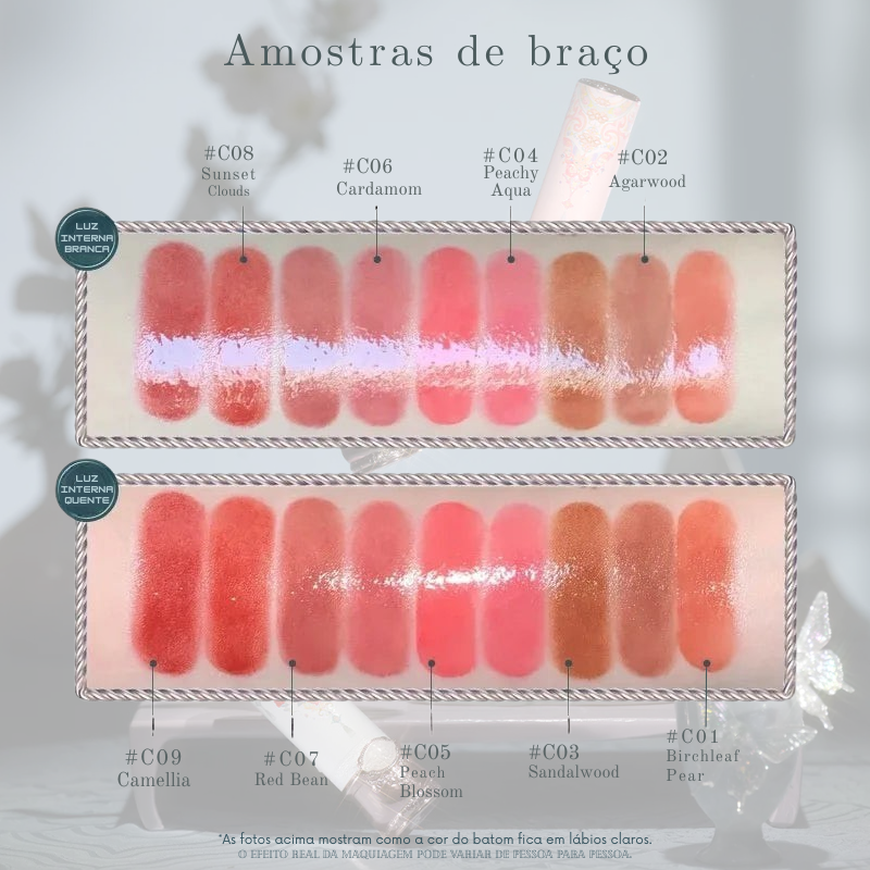 Batom Brilhante Butterfly Cloud com Acabamento Glossy