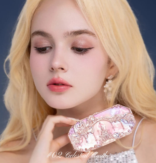 Moonlight Mermaid Palette – Flower Knows 5 Cores: Matte, Shimmer e Glitter com Efeito Camaleônico e Acabamento à Prova d’Água