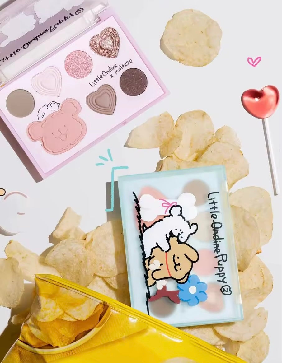 Paleta Tudo-em-Um para o Rosto Little Ondine – Blush, Iluminador, Contorno e Sombra