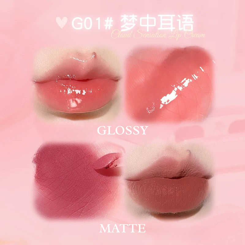 Gloss Labial Duplo GOGO TALES airpods – Efeito Vidro com Conforto de Manteiga