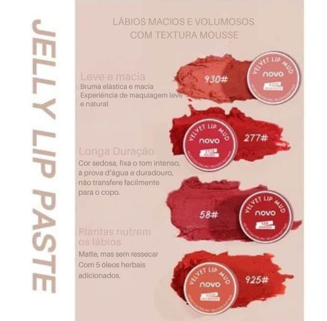 Batom Velvet Lip Mud da NOVO