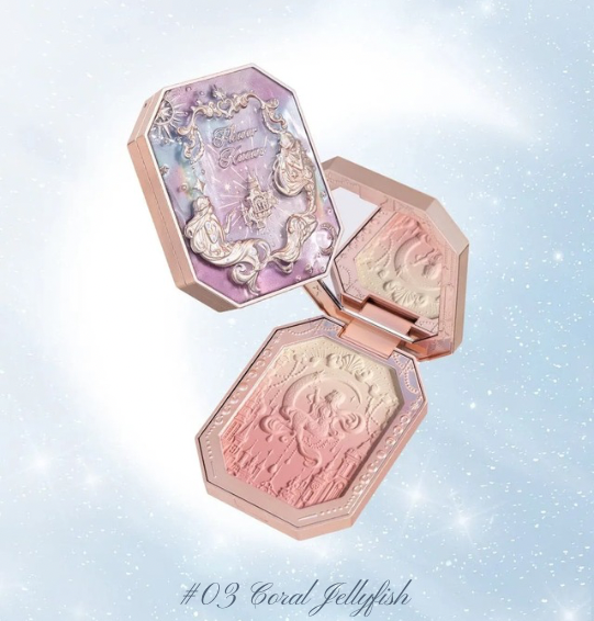 Blush em Pó com Efeito Degradê (Edição Limitada) – Flower Knows Moonlight Mermaid