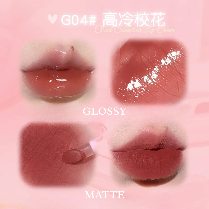 Gloss Labial Duplo GOGO TALES airpods – Efeito Vidro com Conforto de Manteiga