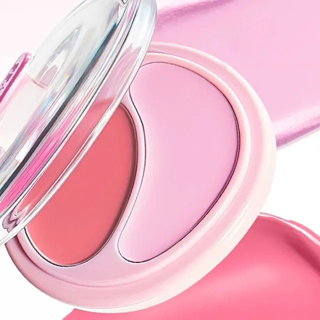 Joocyee Two-Color Cream Blusher – Duo Multifuncional para Bochechas e Lábios