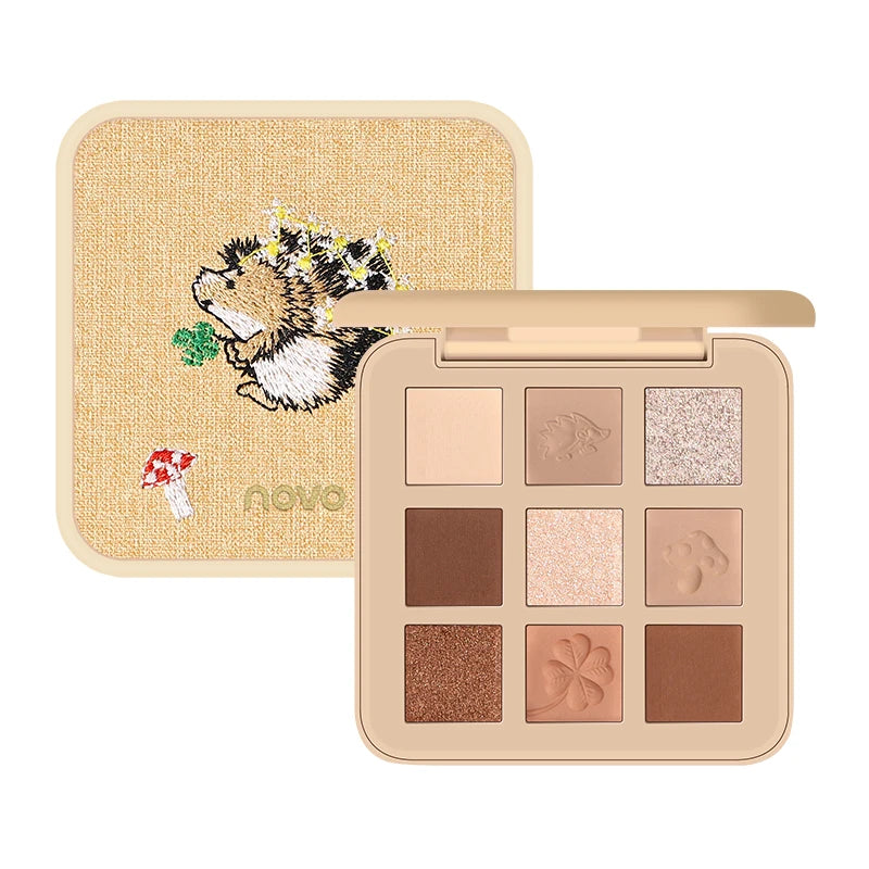 Paleta de Sombras NOVO 9 Cores Bichinhos