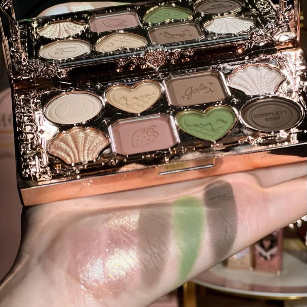 Flower Knows Chocolate Shop – Paleta de Sombras 8 Cores