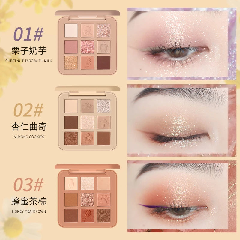 Paleta de Sombras NOVO 9 Cores Bichinhos