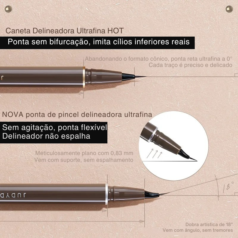 Delineador Artístico Judydoll Fine Art Prova d'água