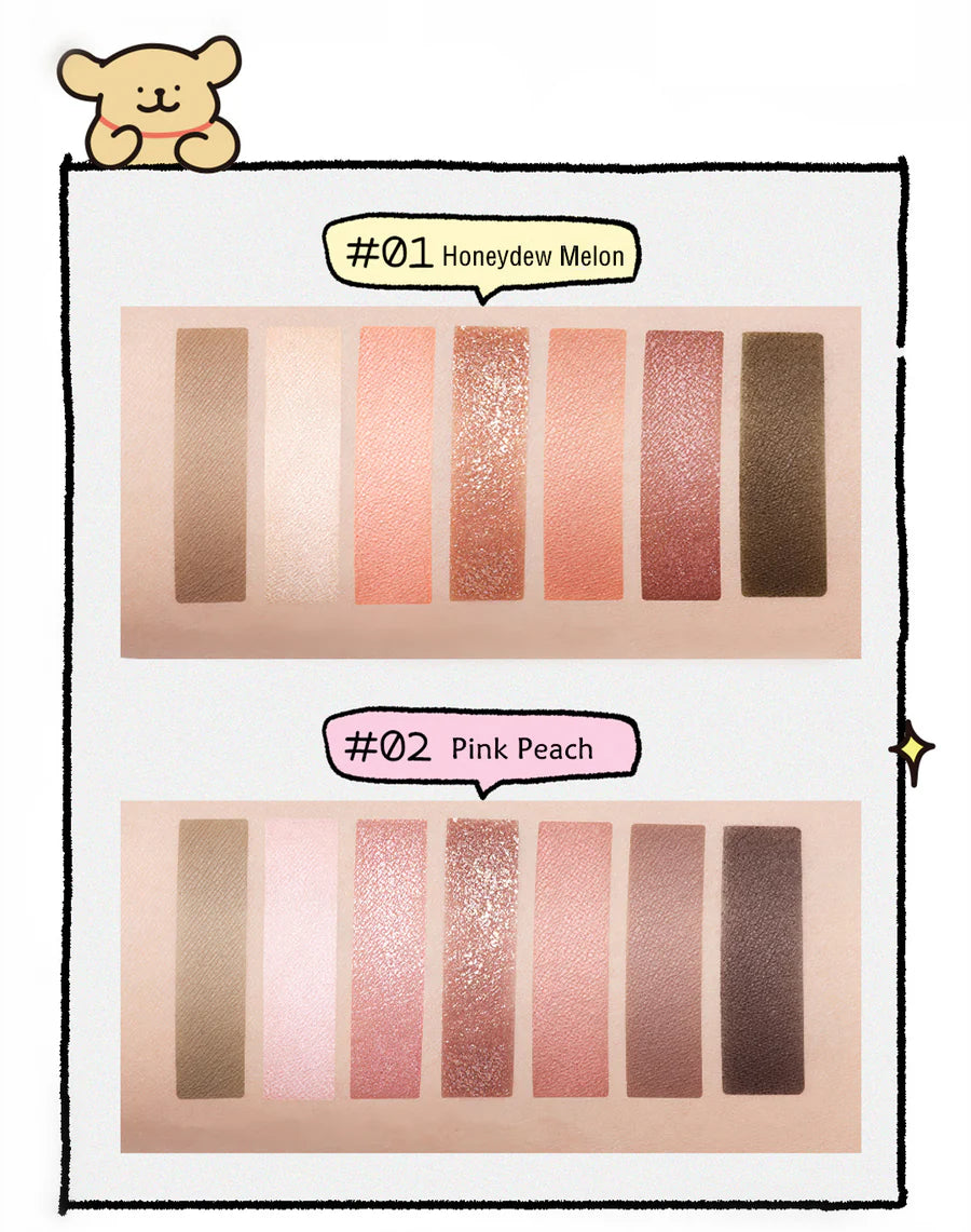 Paleta Tudo-em-Um para o Rosto Little Ondine – Blush, Iluminador, Contorno e Sombra
